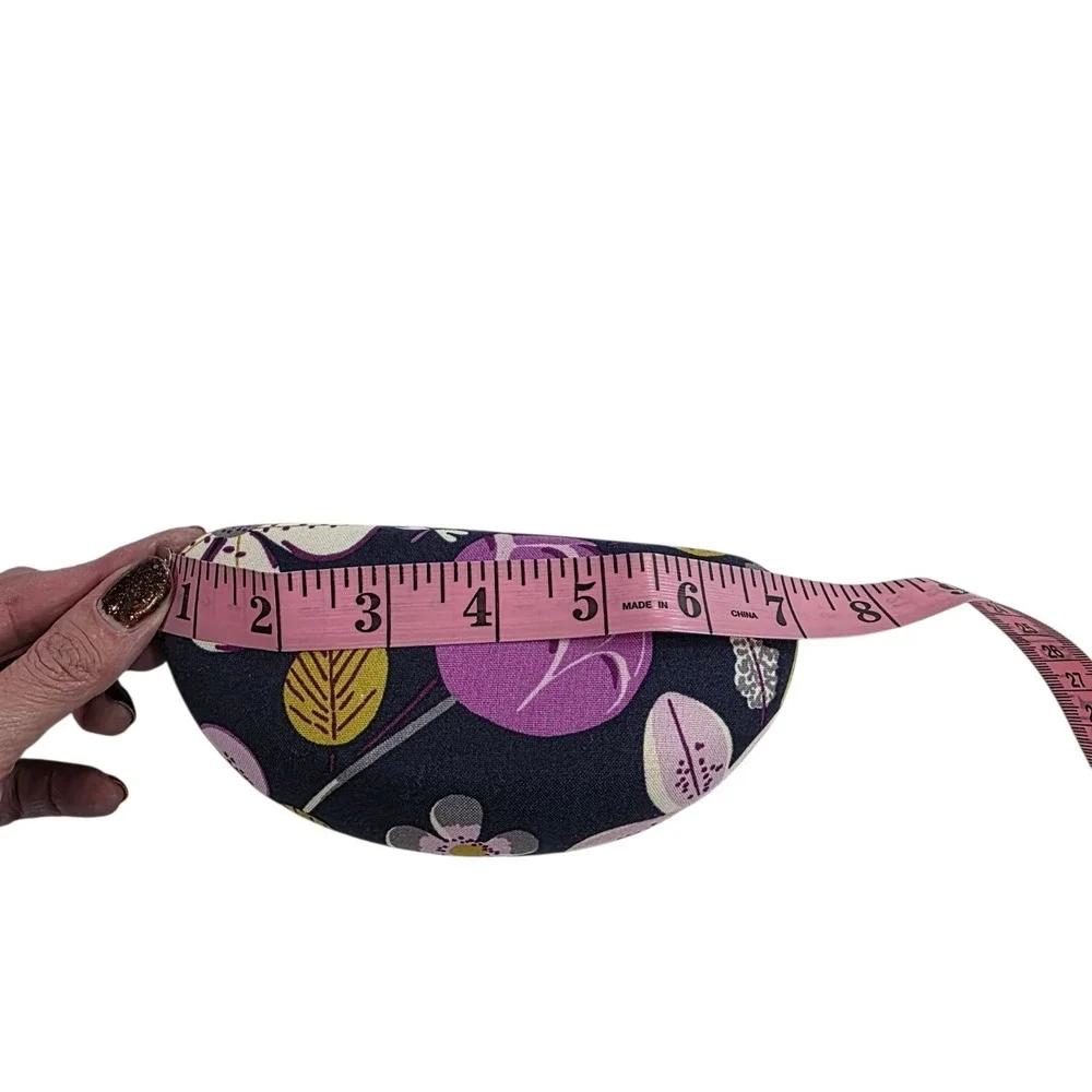 Vera Bradley Hard Eyeglasses Case Floral Print Purple‎ Blue Grandmacore Preppy